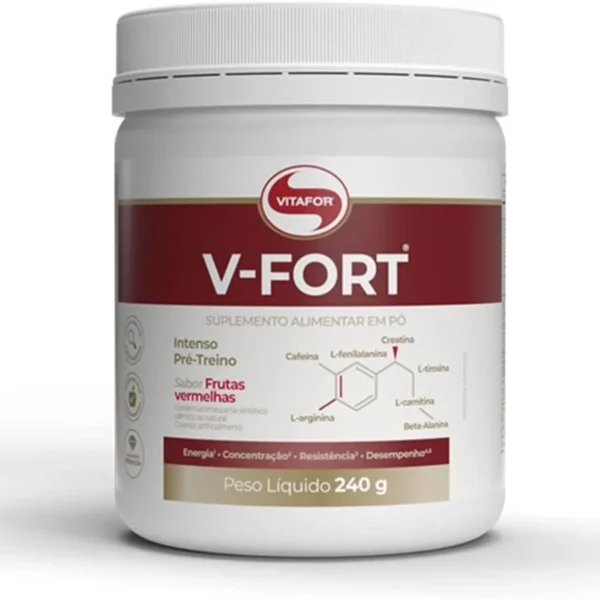 Vitafor – V-Fort – 240g – Frutas Vermelhas