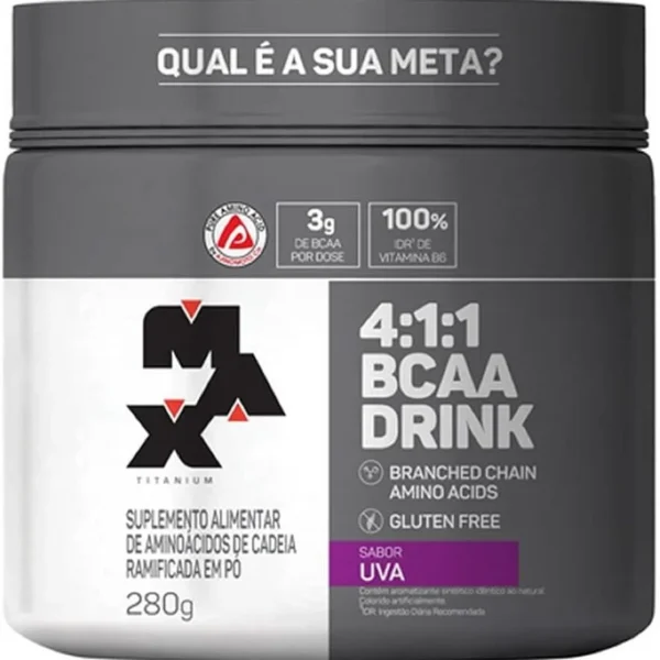 Max Titanium Bcaa 4: 1: 1 – 280G Drink Uva