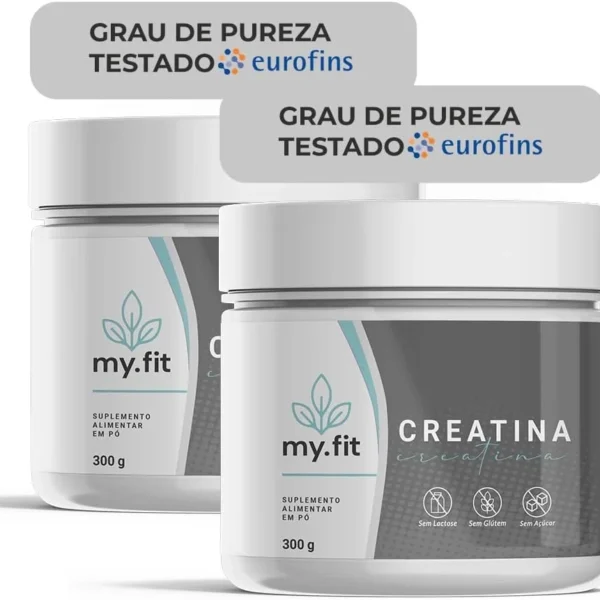 Kit 2x Creatina 100% Pura – Monohidratada, Laudo de Pureza Disponível – Total 600g