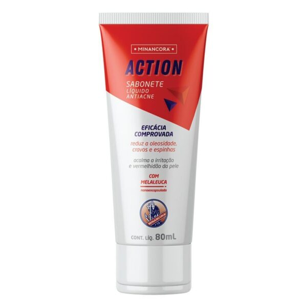 Sabonete Líquido Antiacne Com Melaleuca Action Minancora 80ml