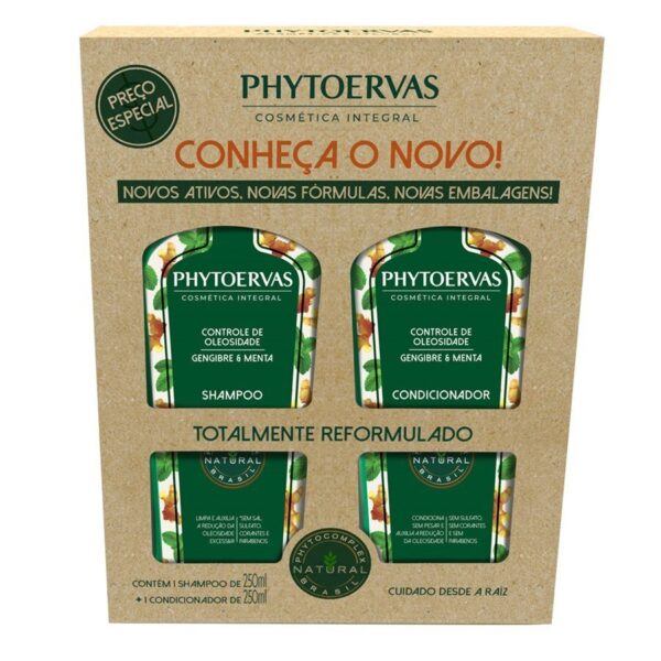 Kit Phytoervas Controle De Oleosidade Shampoo + Condicionador 250ml