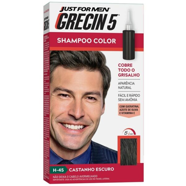 Shampoo Color Grecin 5 - 45 Castanho Escuro