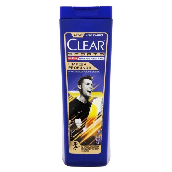 Shampoo Clear Men Sports Anticaspa Limpeza Profunda 400ml