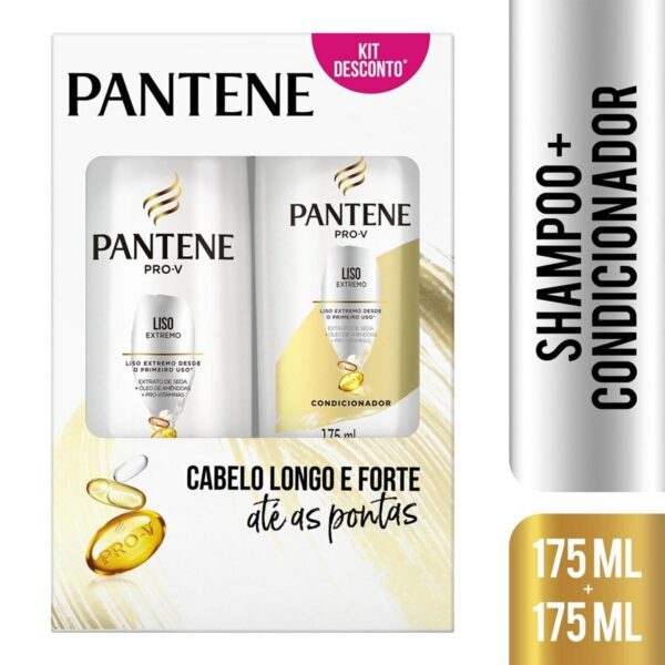 Kit Pantene Pro-V Liso Extremo Shampoo 175ml + Condicionador 175ml