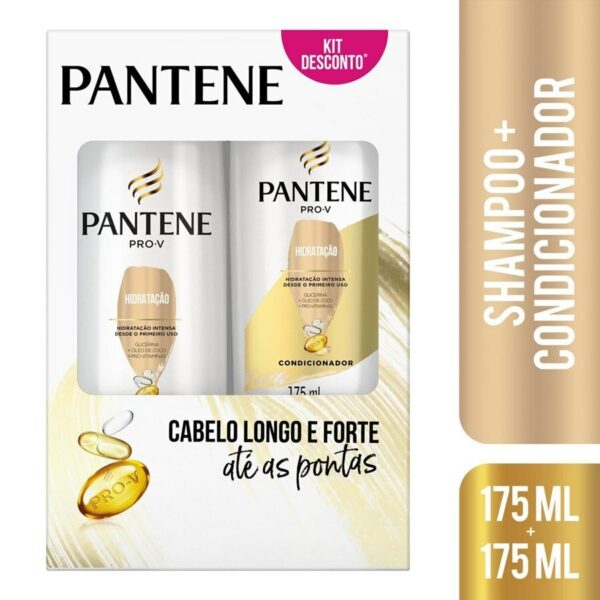Kit Pantene Pro-V Hidratação Shampoo 175ml + Condicionador 175ml