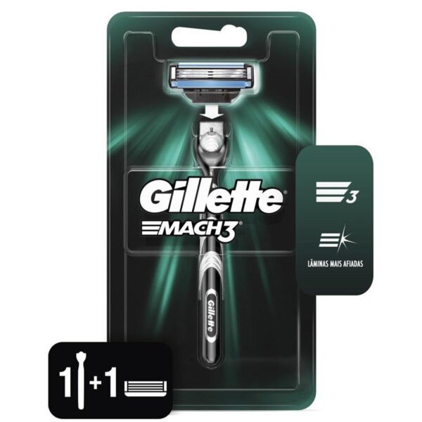 Barbeador Gillette Mach 3 - 1 Unidade
