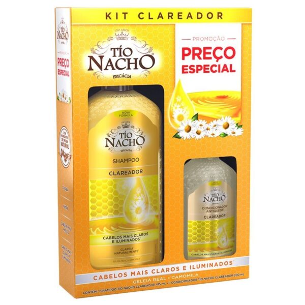 Kit Tio Nacho Clareador Shampoo 415ml + Condicionador 200ml