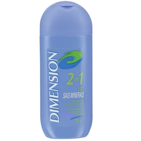 Shampoo Condicionador Dimension 2 Em 1 Para Cabelos Oleosos 200ml