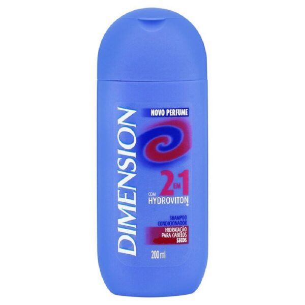 Shampoo Condicionador Dimension 2 Em 1 Para Cabelos Secos 200ml