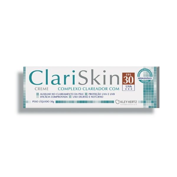 Creme Clareador Clariskin Fps 30 30g