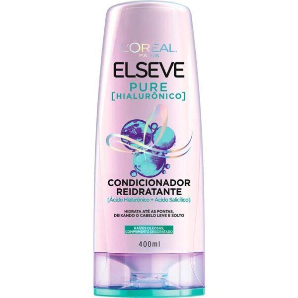 Condicionador Elseve Pure Hialurônico Reidratante 400ml
