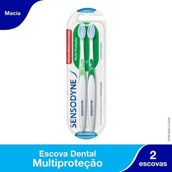Escova De Dente Sensodyne Multi Proteção Macia - 2 Unidades