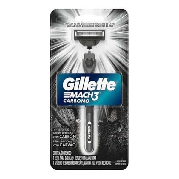 Barbeador Gillette Mach 3 Carbono - 1 Unidade