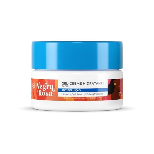 Gel Creme Hidratante Facial Negra Rosa 100g