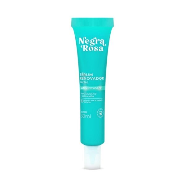 Sérum Renovador Facial Antioleosidade Negra Rosa 30ml