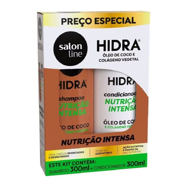 Kit Salon Line Hidra Nutrição Intensa Shampoo + Condicionador 300ml