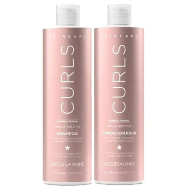 Kit Curls Jacques Janine Shampoo 450ml + Condicionador 440ml