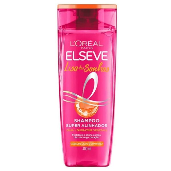 Shampoo Super Alinhador L'Oréal Paris Elseve Liso Dos Sonhos 400ml
