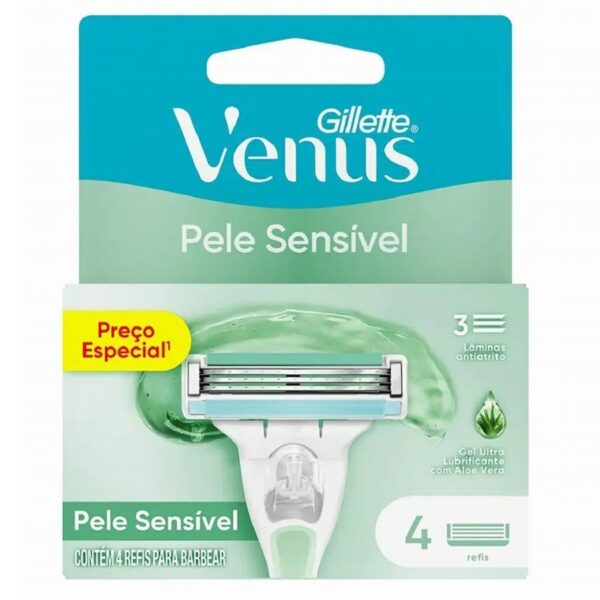 Carga Gillette Venus Pele Sensível - 4 Unidades