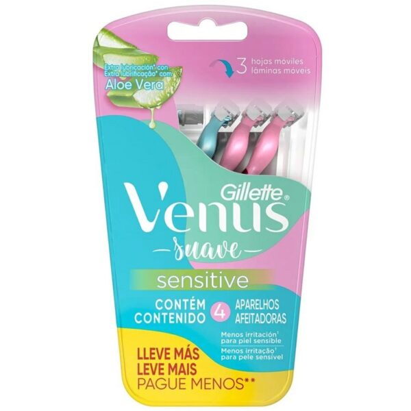 Gillette Venus Suave Sensitive -  Leve 4 Pague 3