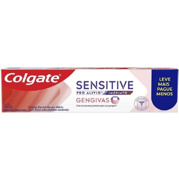 Creme Dental Colgate Sensitive Pro Alivio Imediato Gengivas 140g