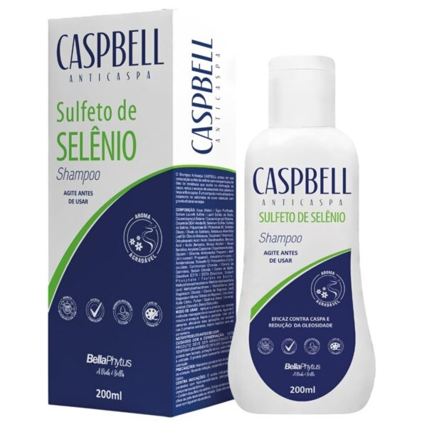 Shampoo Sulfeto De Selênio Caspbell Anticaspa 200ml