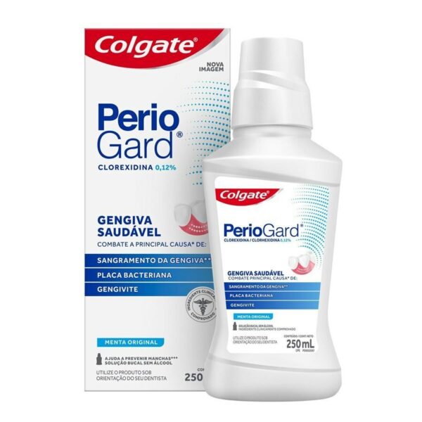 Enxaguante Bucal Colgate Periogard Gengiva Saudável Menta Original 250ml