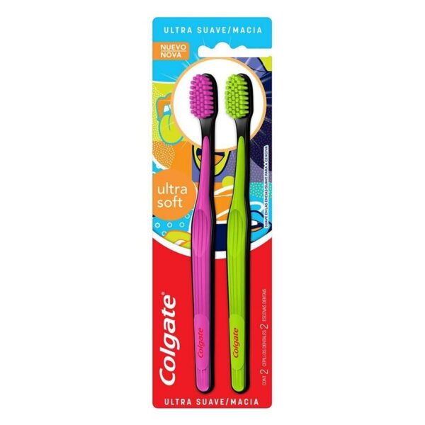 Escova De Dente Colgate Ultra Soft Smile Love Repeat - 2 Unidades