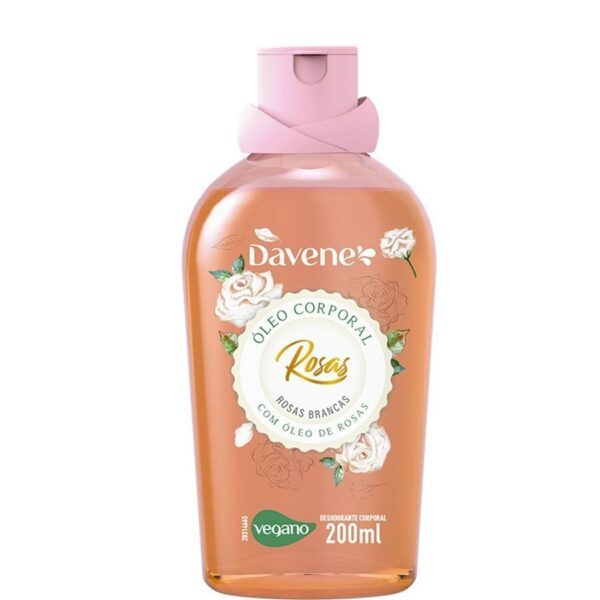 Óleo Corporal Davene Rosas Brancas 200ml