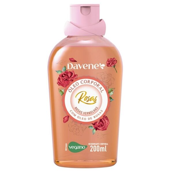 Óleo Corporal Davene Rosas Vermelhas 200ml