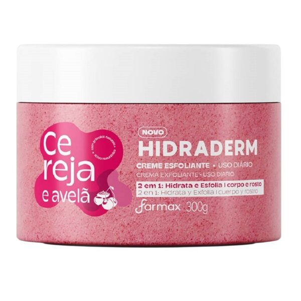 Creme Esfoliante Hidraderm Cereja E Avelã 300g