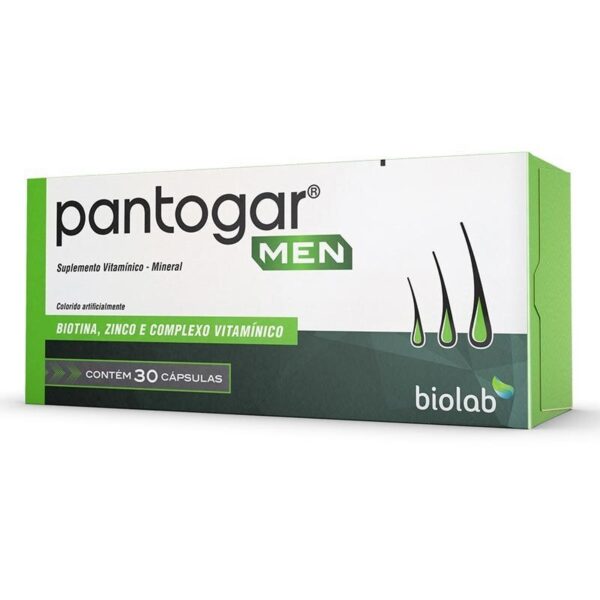 Suplemento Alimentar Pantogar Men 30 Cápsulas