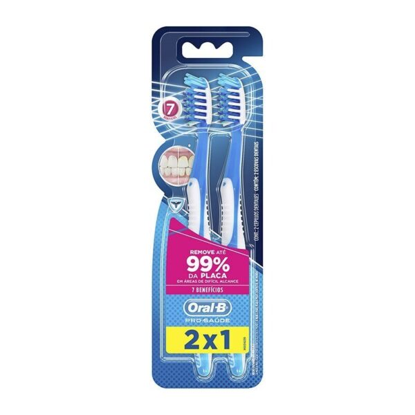 Escova De Dente Oral B Pro-Saúde 7 Benefícios - Leve 2 Pague 1